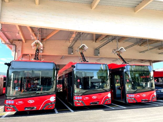 Freiburger VAG laden mit Ladeinfrastruktur der e4you